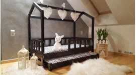 House bed Bella with Barrier and Second Bed 70 x 140cm